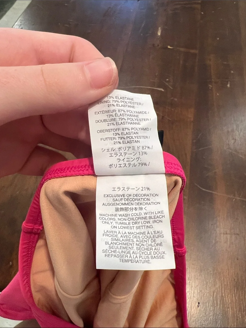 J. Crew High-Waist Swim Shorts in Hot Pink